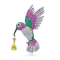 newest sale fashion brooches women suit accessories bird animal safety pin brooch jewelry
