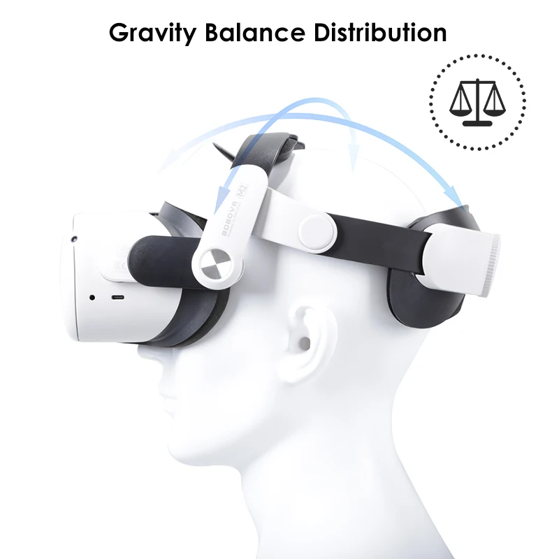 

BOBOVR M2 Halo Strap Adjustable for Oculus Quest 2 VR Accessories Protective Cover BOBOVR C2 Storage Bag for Quest 2 Elite Strap