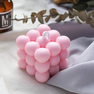 Silicone Cube Cake Mold Single Three-dimensional Mousse Cube Mold 3D Spherical Scented Candle Ball Mold