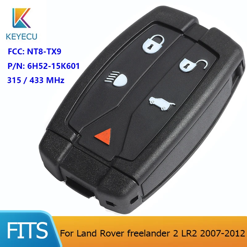 

Флейбл для Land Rover freelander 2 LR2 5 кнопок 315 МГц/433 МГц ID46, флейбл 6H52-15K601, LR 2, LR2
