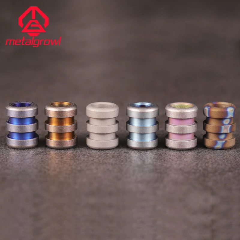 

MetalGrowl EDC Colorful Titanium Alloy Knife Beads Pendant Rope Cord Paracord Outdoor Camping Equipment Multi Tool