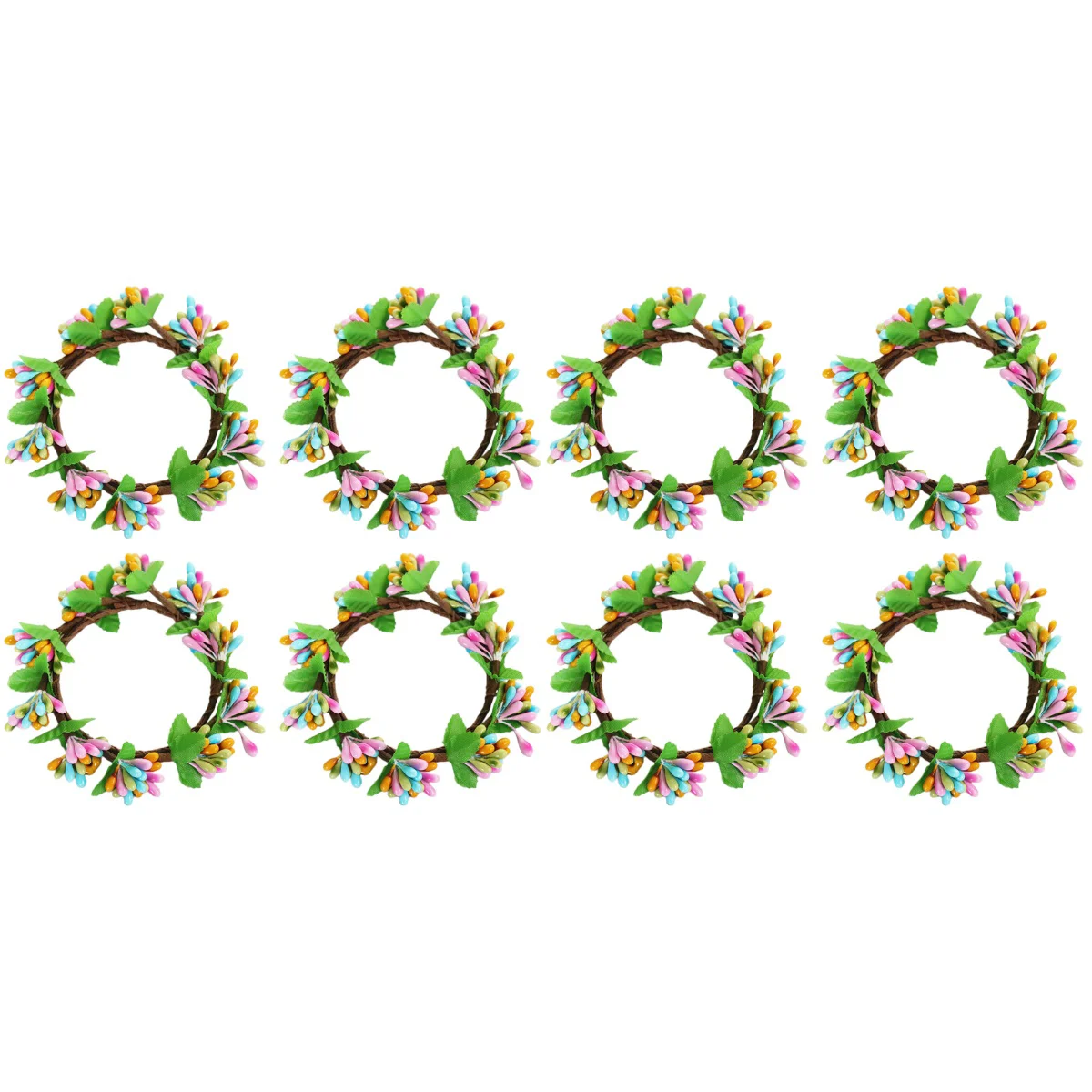 

Wreath Easter Decor Wreaths Eucalyptus Fake Spring Garland Festival Hanging Door Simulation Outdoor Holders Pillar Napkin Rings