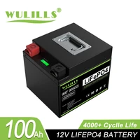 12v 100ah lifepo4 battery built in bms rechargeable battery for solar marine overland off grid applications home energy storage