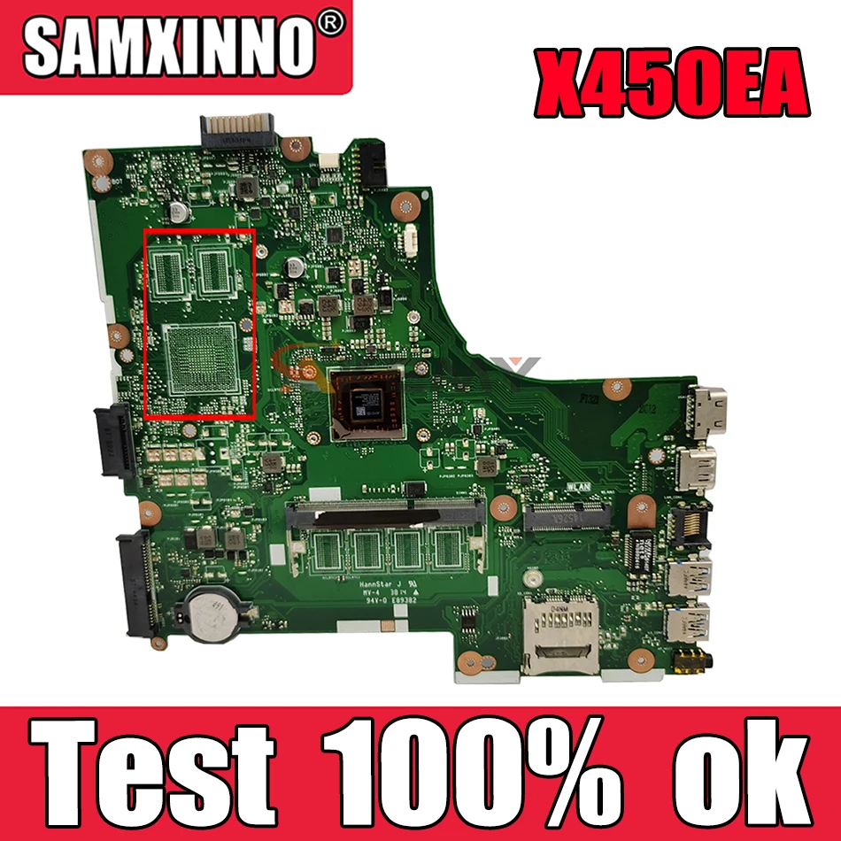 

Материнская плата Akemy X450EA для ноутбука ASUS X450EA X450EP X450E X452E X450, протестированная оригинальная материнская плата GM