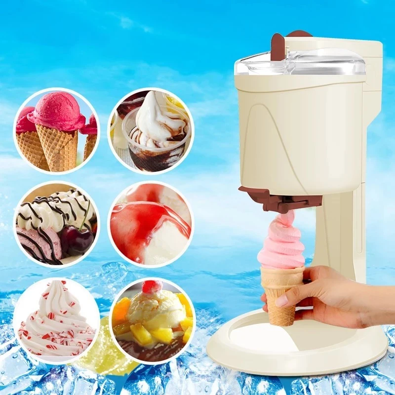 220V 1L macchina per gelato fai-da-te per uso domestico gelato elettrico gelato macchina per fare gelato automatico al gusto di frutta
