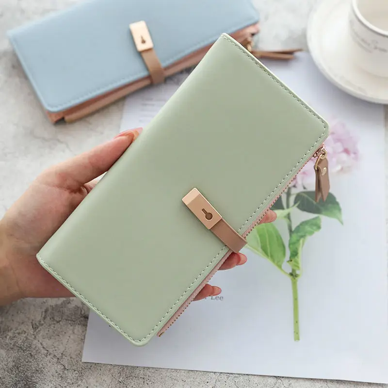 

New Casual Fashion Long Ladies Purse Elegant High Quality Purse Tassel Coin Purse Card Wallet Pu Leather Clutch Purse Card Bag