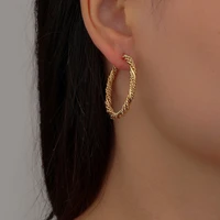 retro earrings for woman metallic spiral earrings 2022 new jewelry fashion wedding party girl earring women hoop earrings