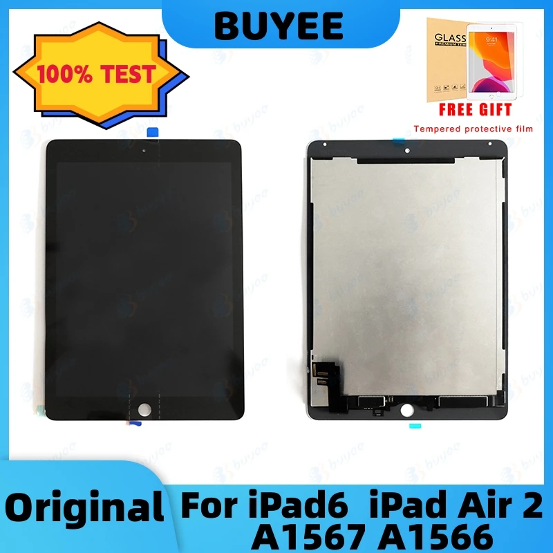 

9.7" New For Apple iPad 6 iPad Air 2 A1567 A1566 2014 LCD Touch Screen Panel Digitizer Assembly Display Replacement