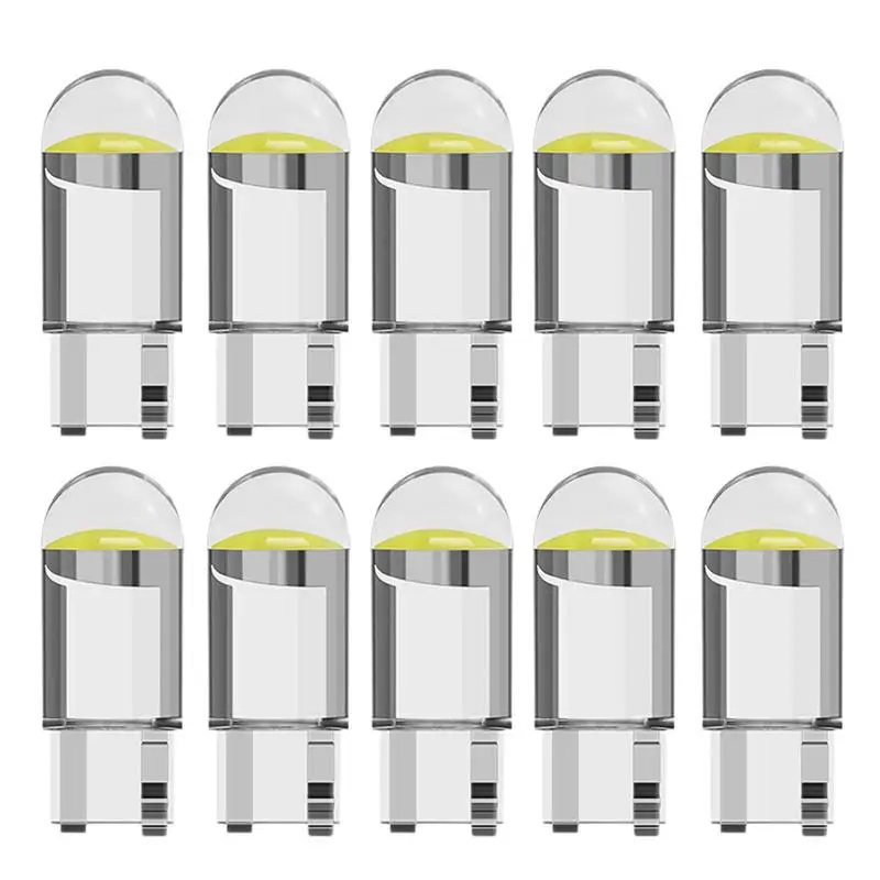 

Waterproof T10LEDCOB LED Bulb For Car LED Signal Light Free Error 12/24V White Auto Wedge Side Trunk Lamps 10PCS For Car