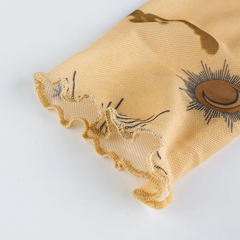 Лидер продаж 2022 женские сексуальные прозрачные сетчатые укороченные топы с