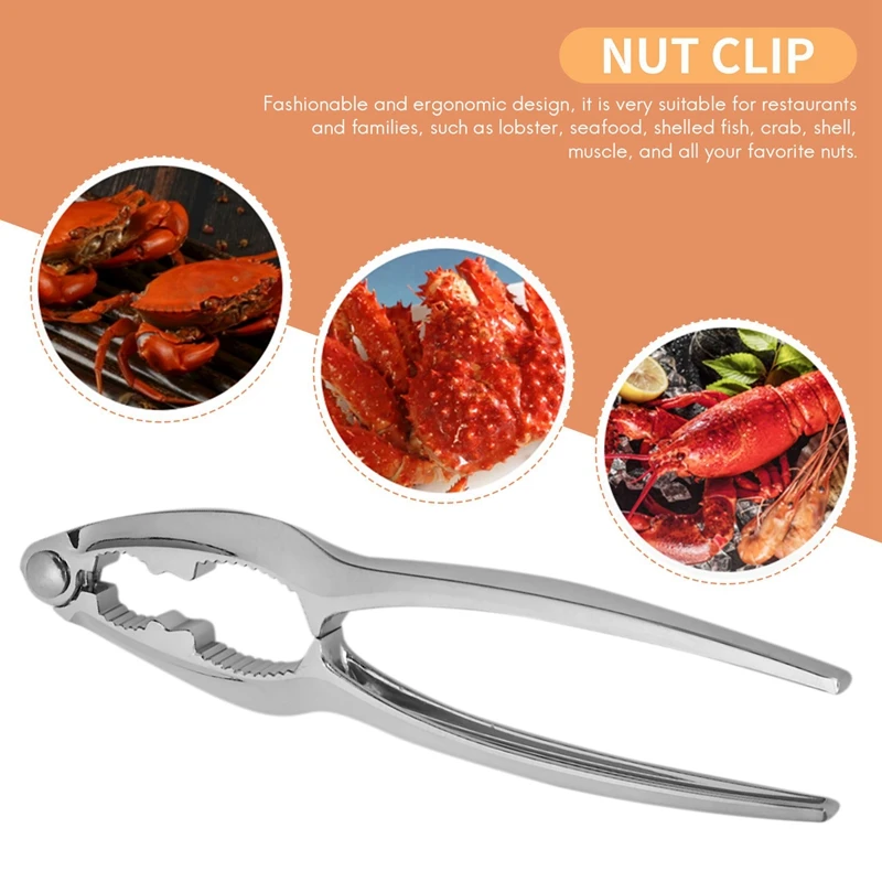 Seafood Tools Set Including 7 Forks And 6 Lobster Crab Crackers Nut Clip Cracker Tool Kit