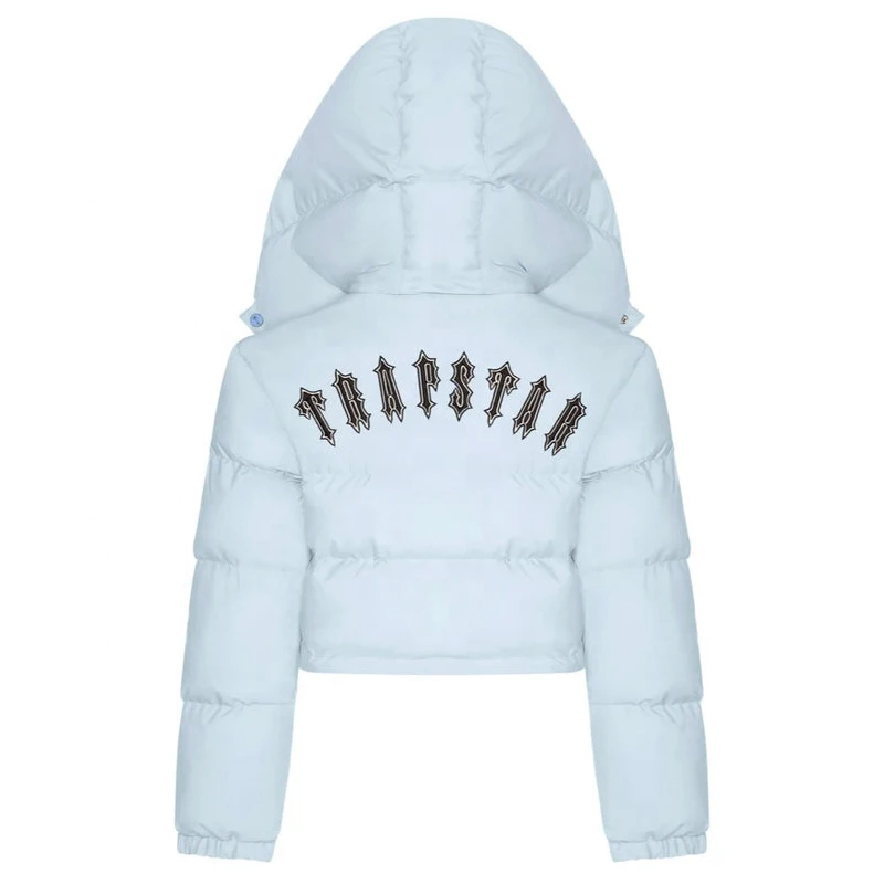 

In Stock London Trapstar Women Embroidery Parka Thicken Winter Harajuku Down Jacket Cotton Padded Coat Ladies Oversize Jackets