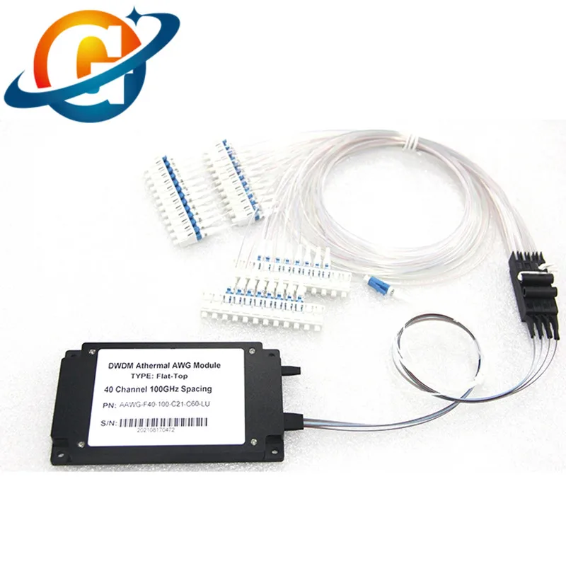 2-шт./лот 100G 40-канальный одноволоконный AWG DWDM MUX DEMUX DWDM модуль