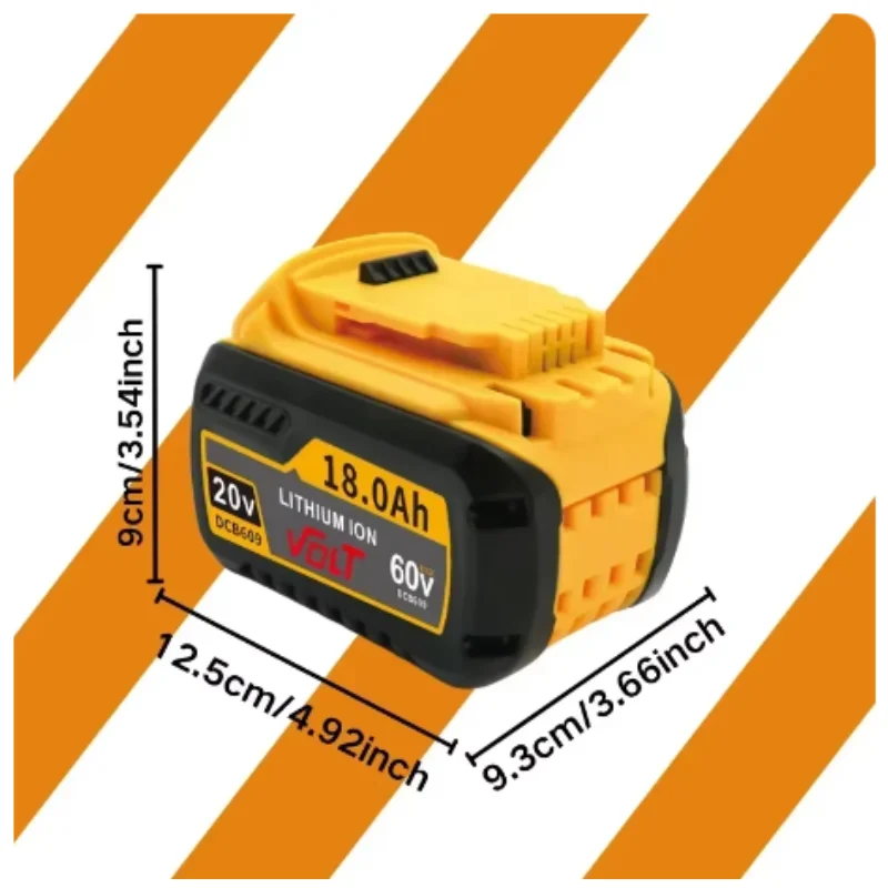 Аккумулятор для DEWALT 20 В/60 В MAX DCB609 DCB547-XJ DCB205 DCB200 DCB182 DCB609-2