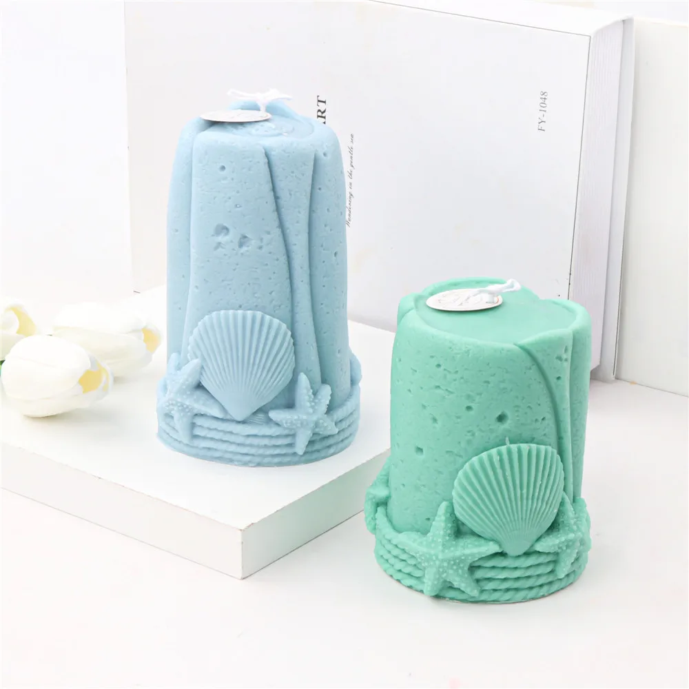 3D геометрические Силиконовые Формочки в виде цилиндрических свечей |