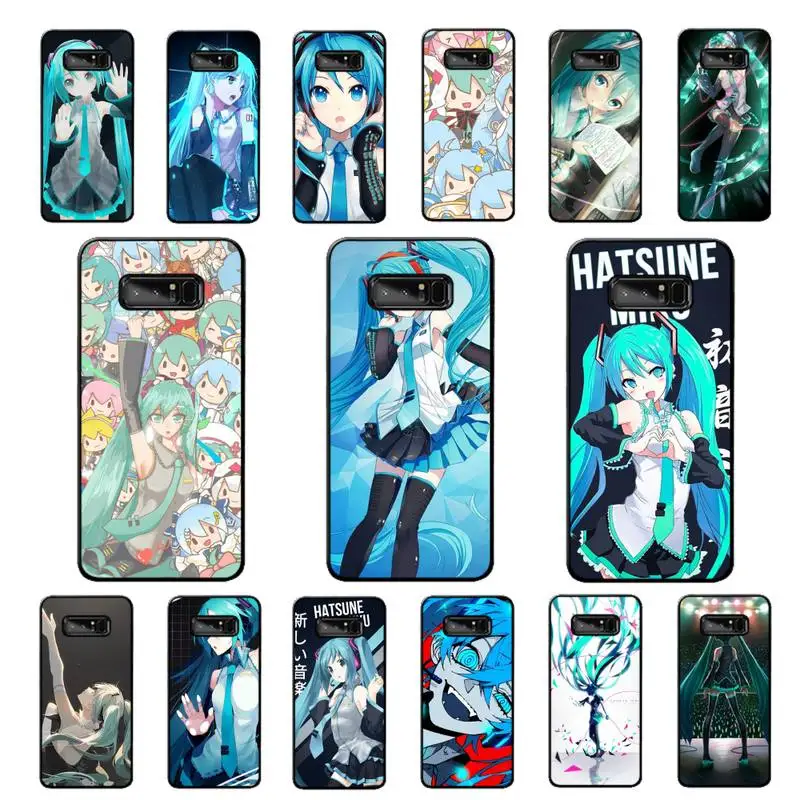 

BANDAI Cartoon Hatsune Miku Phone Case for Samsung Note 5 7 8 9 10 20 pro plus lite ultra A21 12 02