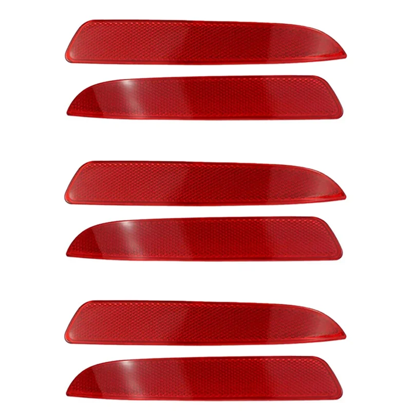 

6x Автомобильный задний бампер, зеркальный рефлектор, задний фонарь для BMW X5 E70 2007 2008 2009 63217158949 63217158950