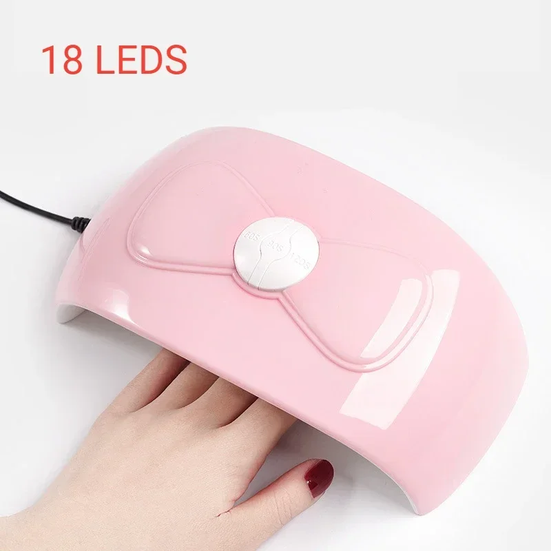 UV Lamp 18 LEDS Lights Nail Dryer Curing Gel Polish Profession Varnish Auto Sensor Art Manicure Tool