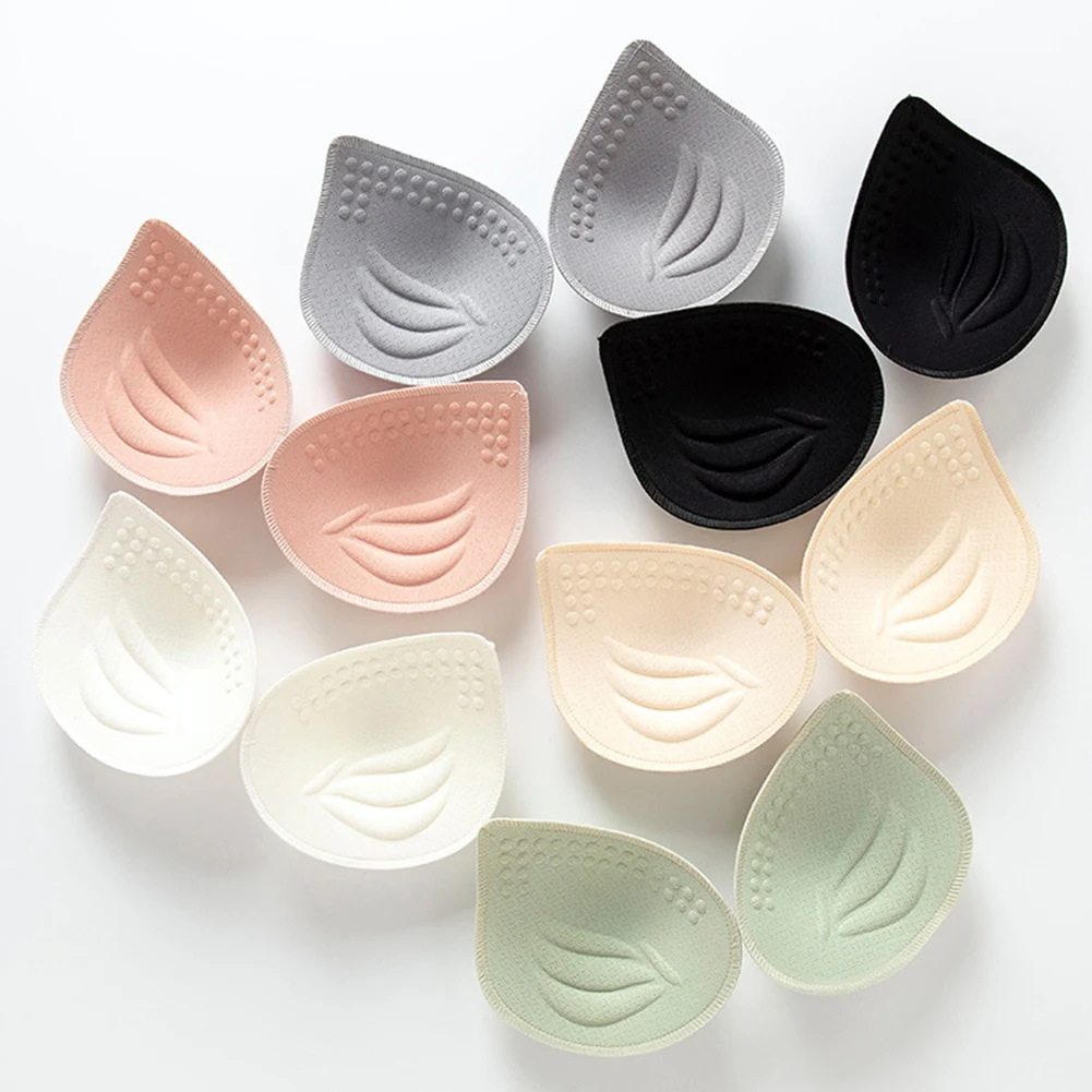 

1pair Sponge Bra Pads Push Up Breast Enhancer Removeable Bra Padding Inserts Cups For Swimsuit Bikini Padding Intimates 2022