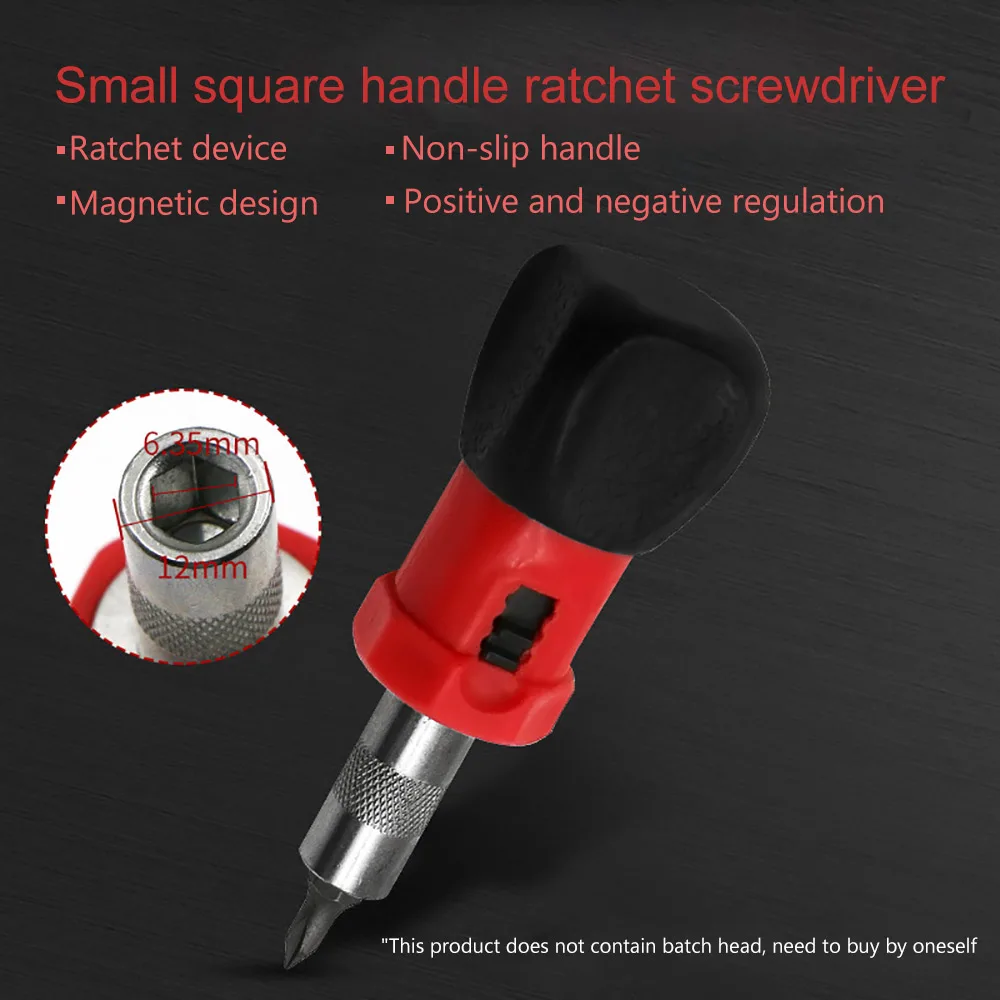 

Multi-functional Key Ratchet Screwdriver Bit Handle Ratchet Socket Screw Driver 6.35mm Household Maintenance Handmade Hand Tools