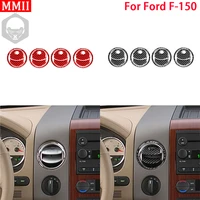 rrx for ford f150 f 150 2004 2008 real carbon fiber interior center control air outlet cover trim stickers car accessories