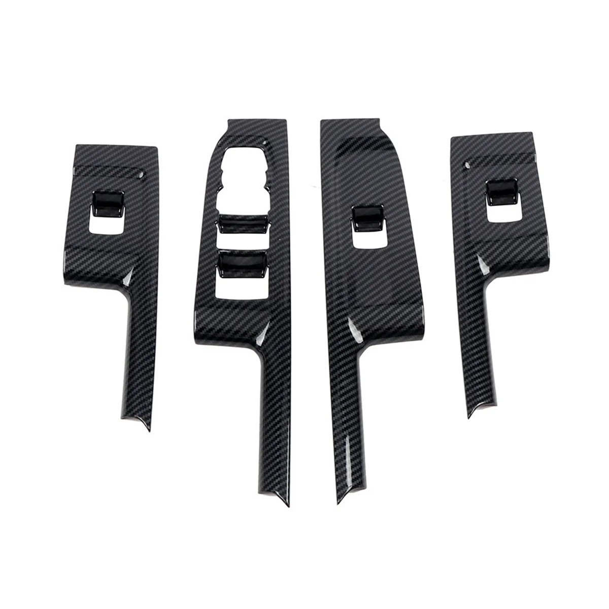 

Car Carbon Fiber Window Glass Lift Button Trim Switch Cover Door Armrest Panel Sticker for Chevrolet Silverado 2019-2022