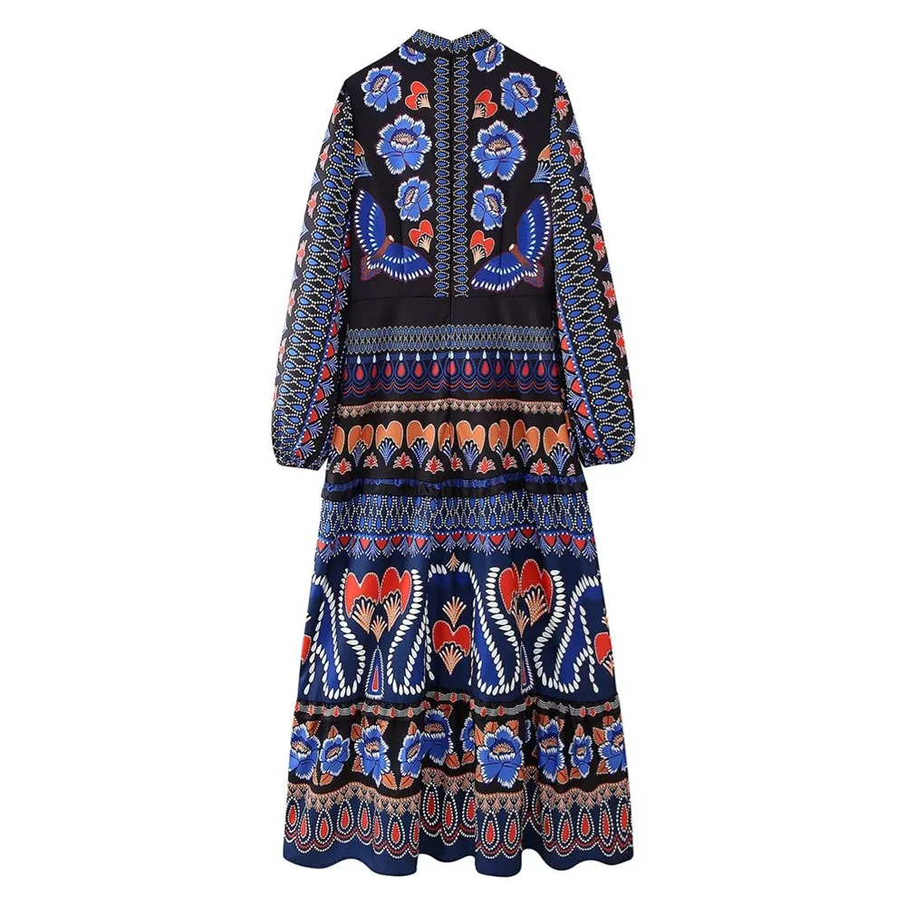 Женское платье с принтом Zarb в европейском и американском стиле весна-лето 2024