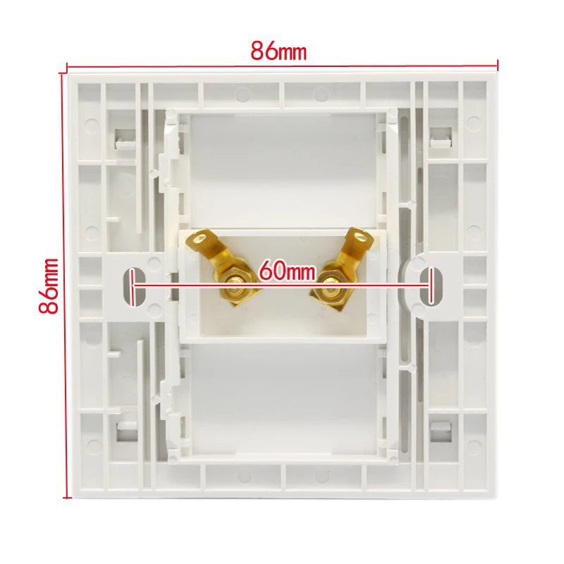 

Звуковая колонка настенная стандартная розетка с банановым штекером белый цвет звуковая коннектор Hifi розетка позолоченная
