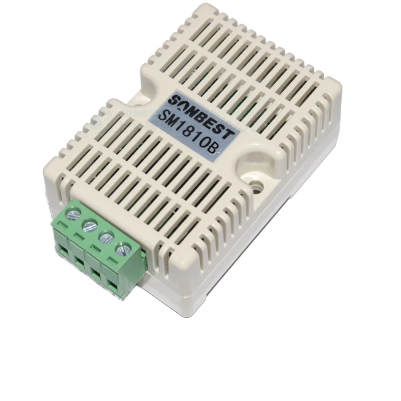 

Guide rail temperature and humidity transmitter SHT20 sensor probe RS485 RS232 CAN field-bus bus wall mounted