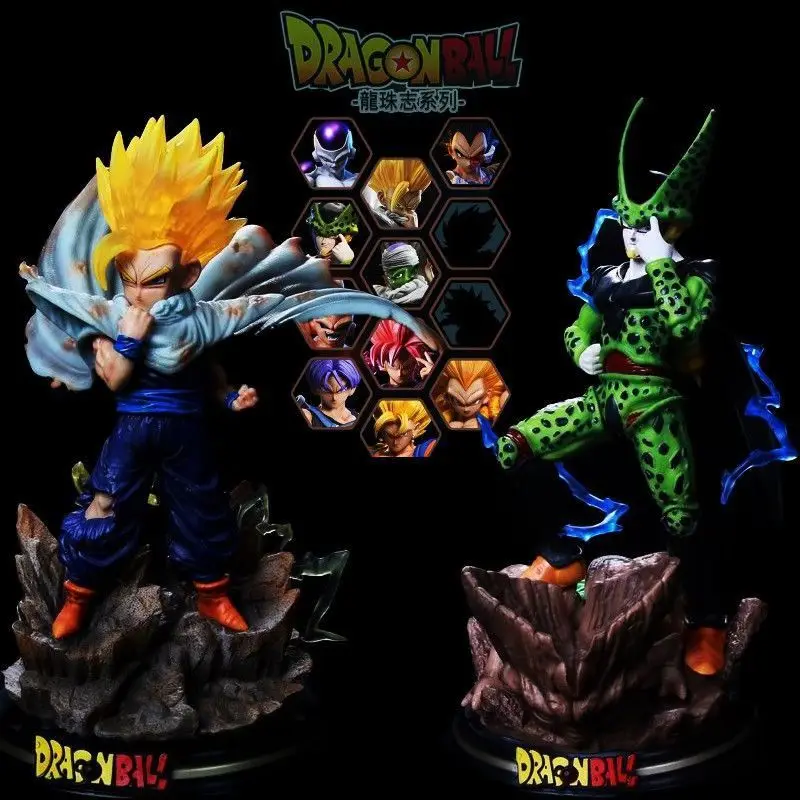 Фигурка Dragon Ball Super Two GK резонансная Серия T-rex Son Gohan Cell светящиеся экшн-Фигурки ПВХ