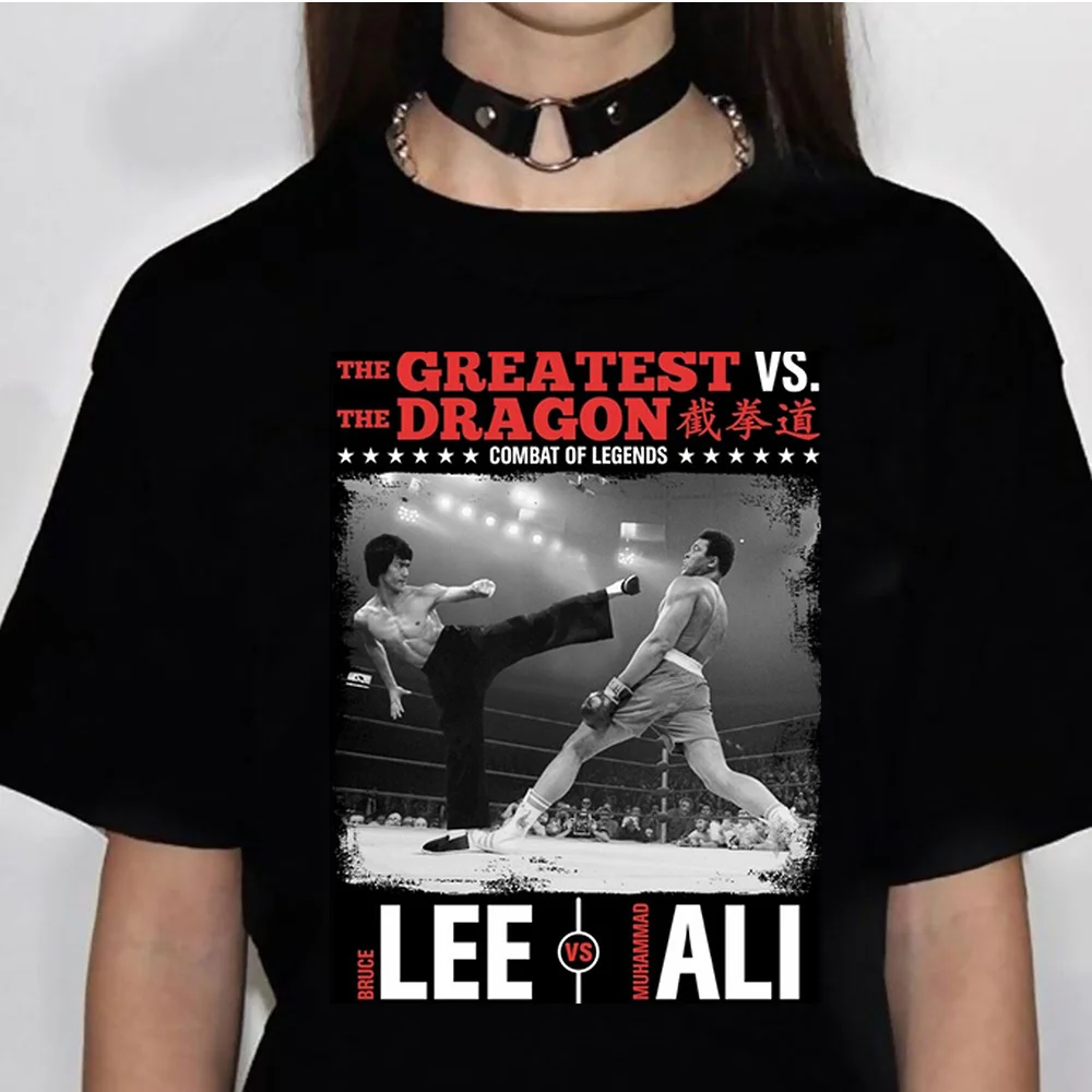 

Bruce Lee tshirt women summer designer Tee girl anime clothes