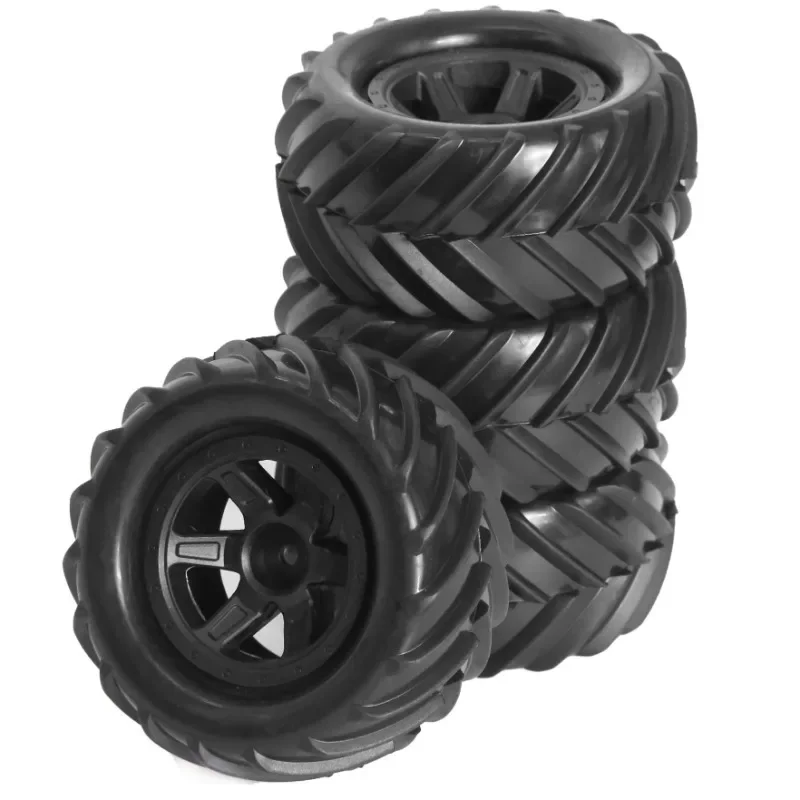 4 шт. 90 мм шины для багги Monster Truck шестигранные колеса TRAXXAS E-Revo MJX W192 1/16 детали