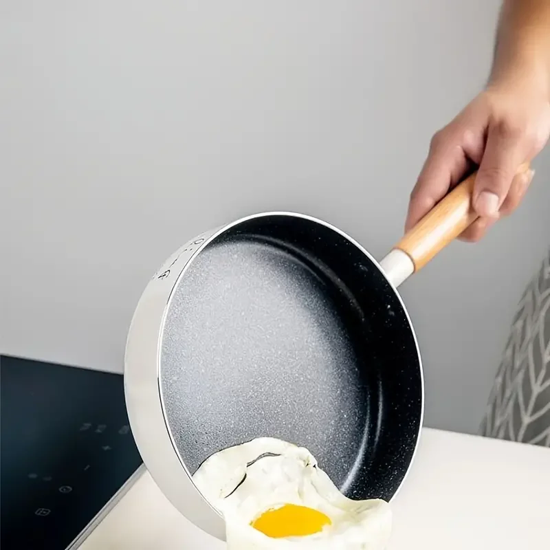 

HMTX Maifan Stone Frying Pan Pan, Household Induction Cooker Non-stick Pan, Kitchen Utensils