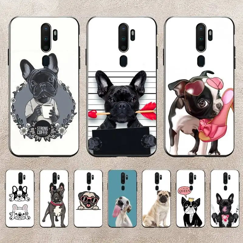 

Pug Dog French Bulldog Phone Case For Redmi 9A 8A 6A Note 9 8 10 11S 8T Pro Max 9 K20 K30 K40 Pro PocoF3 Note11 5G Case