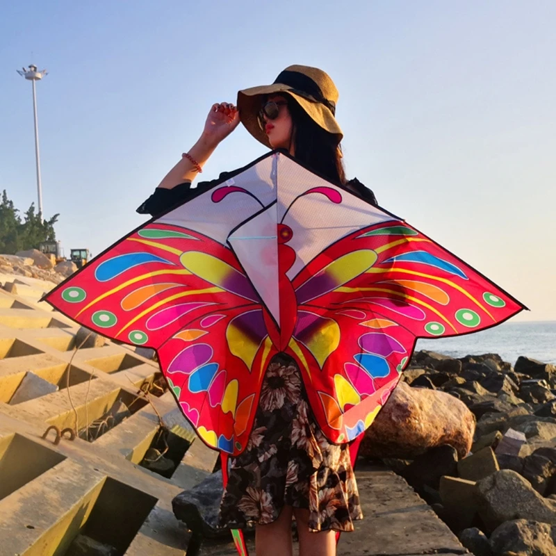 

Assemble Kite Single Line Butterfly Kite Outdoor Wind Flying Toy Gift for Toddlers Outdoor Sports Games Easy Flying Kite