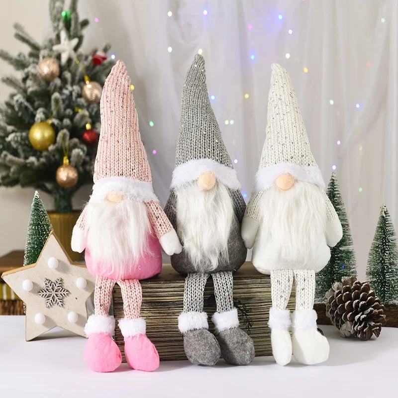 

Christmas Faceless Doll Desktop Decor Merry Plush Dolls Toy No Face Elderly Doll Toys Door Window Christmas Ornaments Xmas Gifts