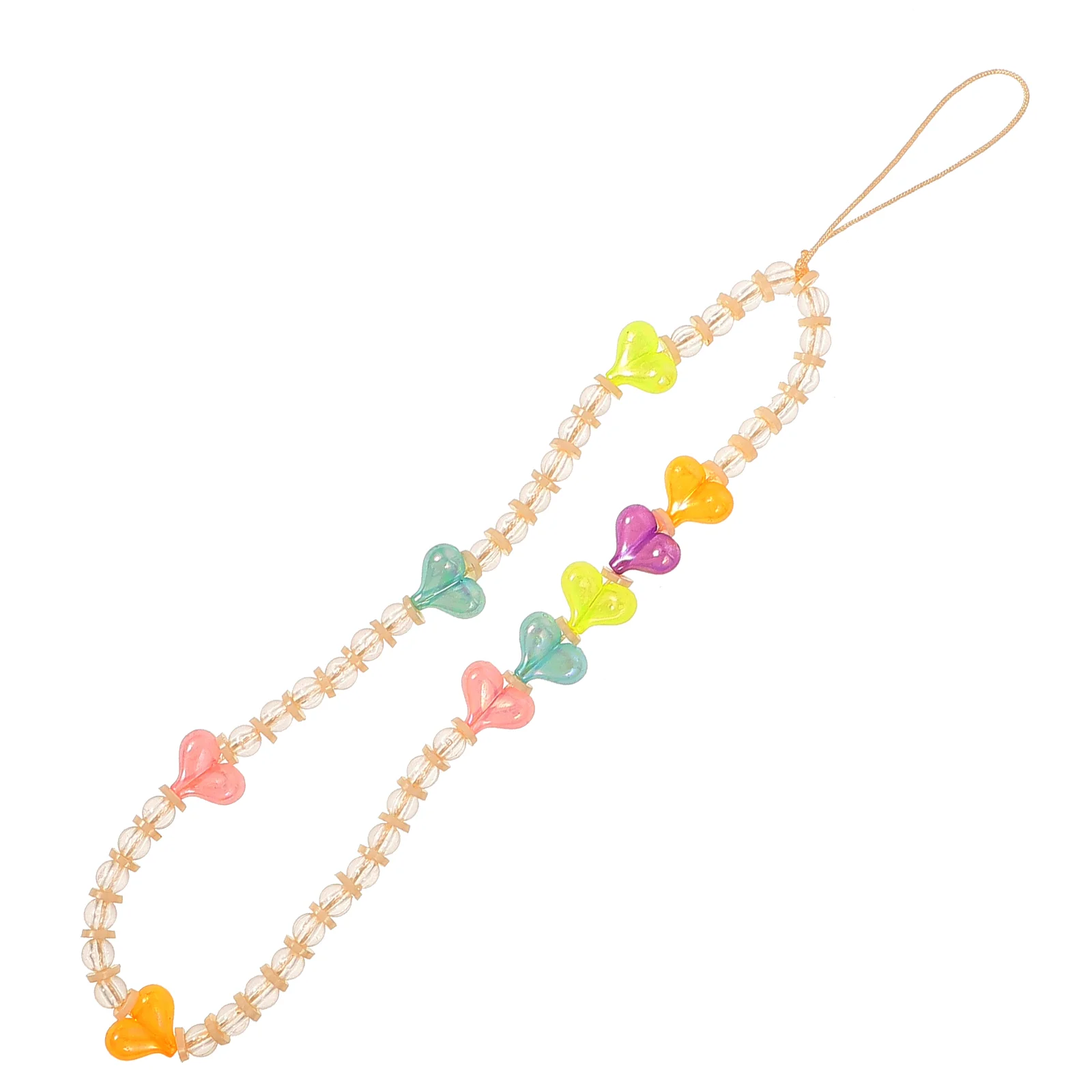 

Decorative Hanging Ornaments Mobile Phone Straps Scattered Beads 1.3x24cm Plastic