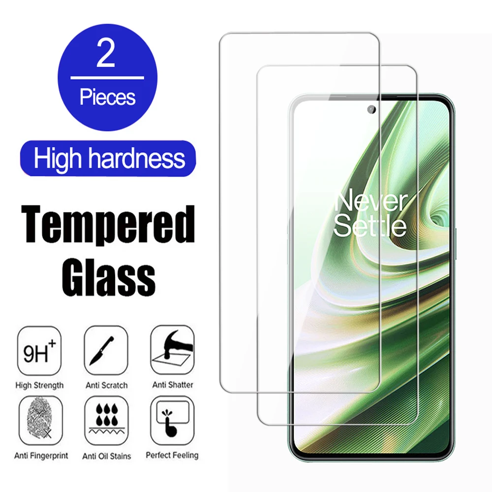 2 шт. Защитное стекло для Oneplus 7 8 9 10 Защитная пленка экрана Nord 7T 9R 9RT 10T 10R Прозрачная