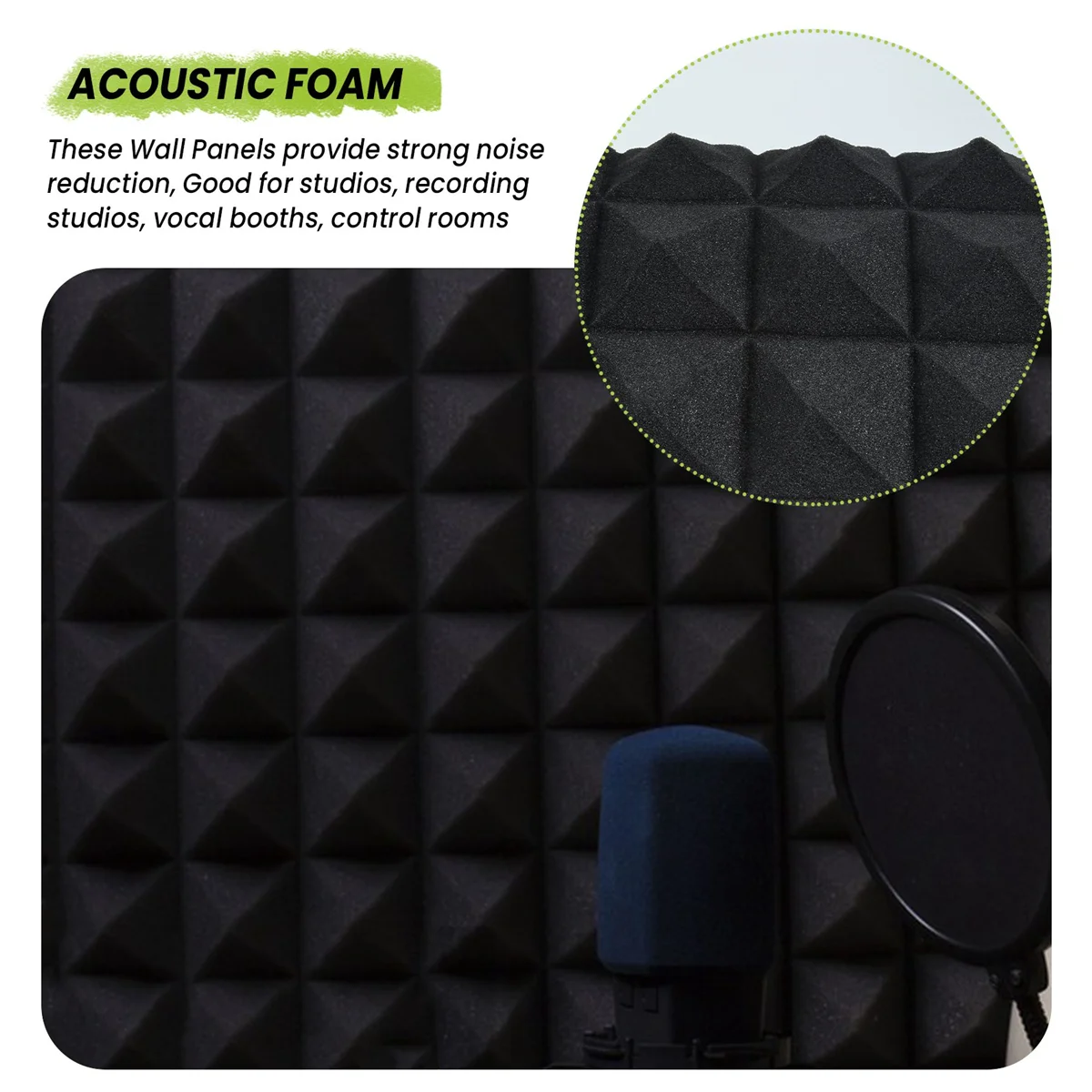 12 шт. звукоизоляционные настенные панели из пены