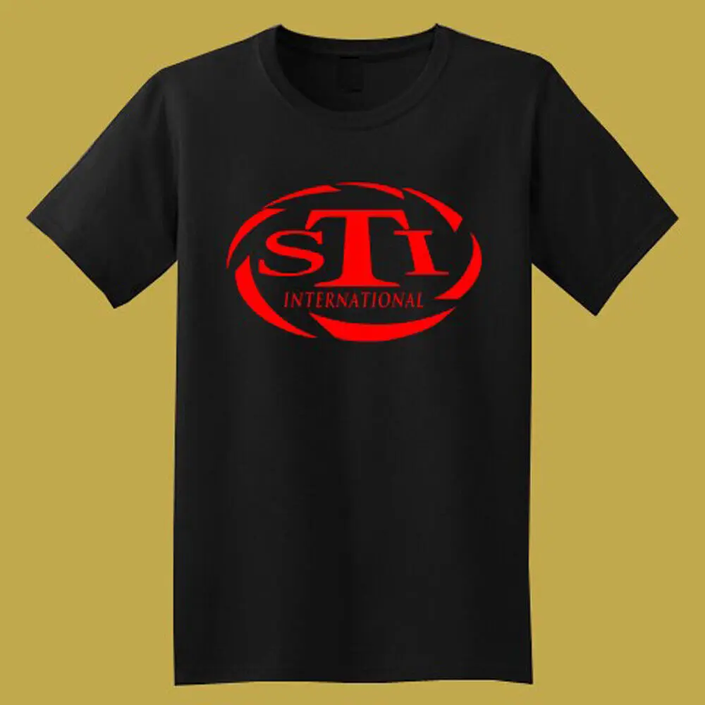 

Sti International Logo Men'S Black T-Shirt Size S To 5Xl