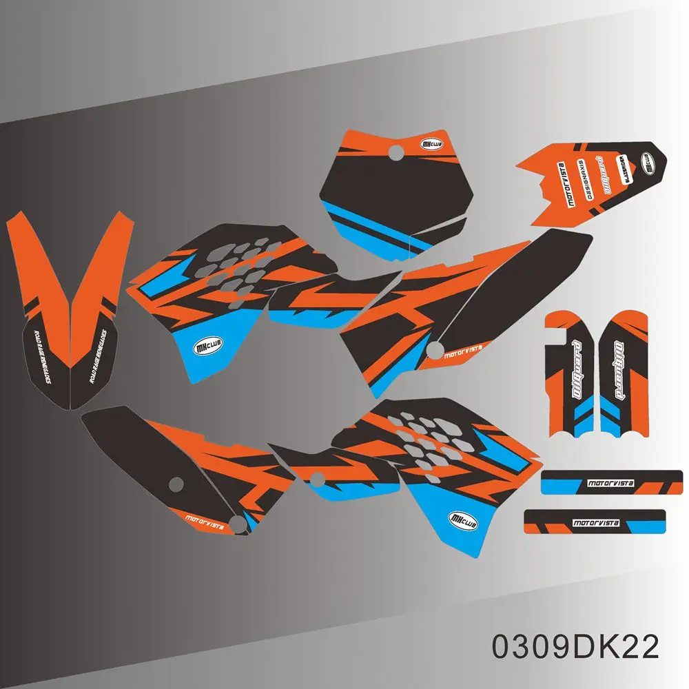 

Графические наклейки для KTM SX65 SX 65 2009 2010 2011 2012 2013 2014 2015, задний фон для мотоцикла с индивидуальным номером