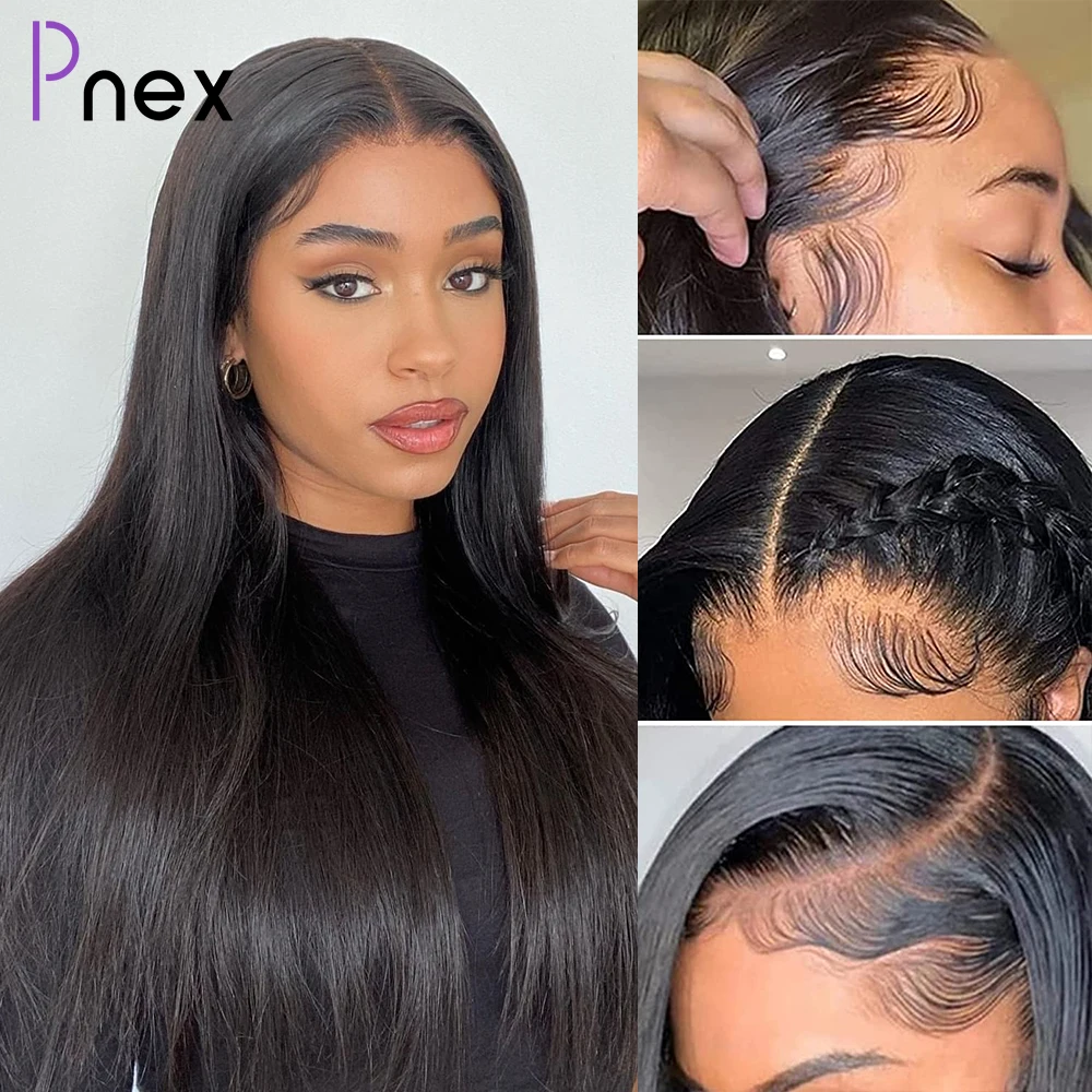 Brazilian Lace Closure Wig Bone Straight Lace Front Wig Transparent 13x4 Lace Frontal Human Hair Wigs For Women Pre Plucked Wig