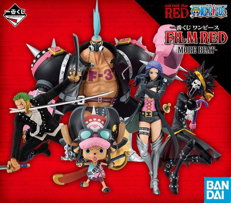 

BANDAI Ichiban KUJI One Piece FILM RED MORE BEAT Zoro Chopper Nico Robin FRANKY Burukku аниме экшн-фигурки модели игрушки