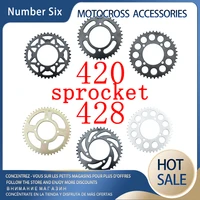 420428 chain 35t37t39t41t43t45t48t motorcycle chain sprocket rear sprocket for 110cc 125cc 140cc dirt bike atv