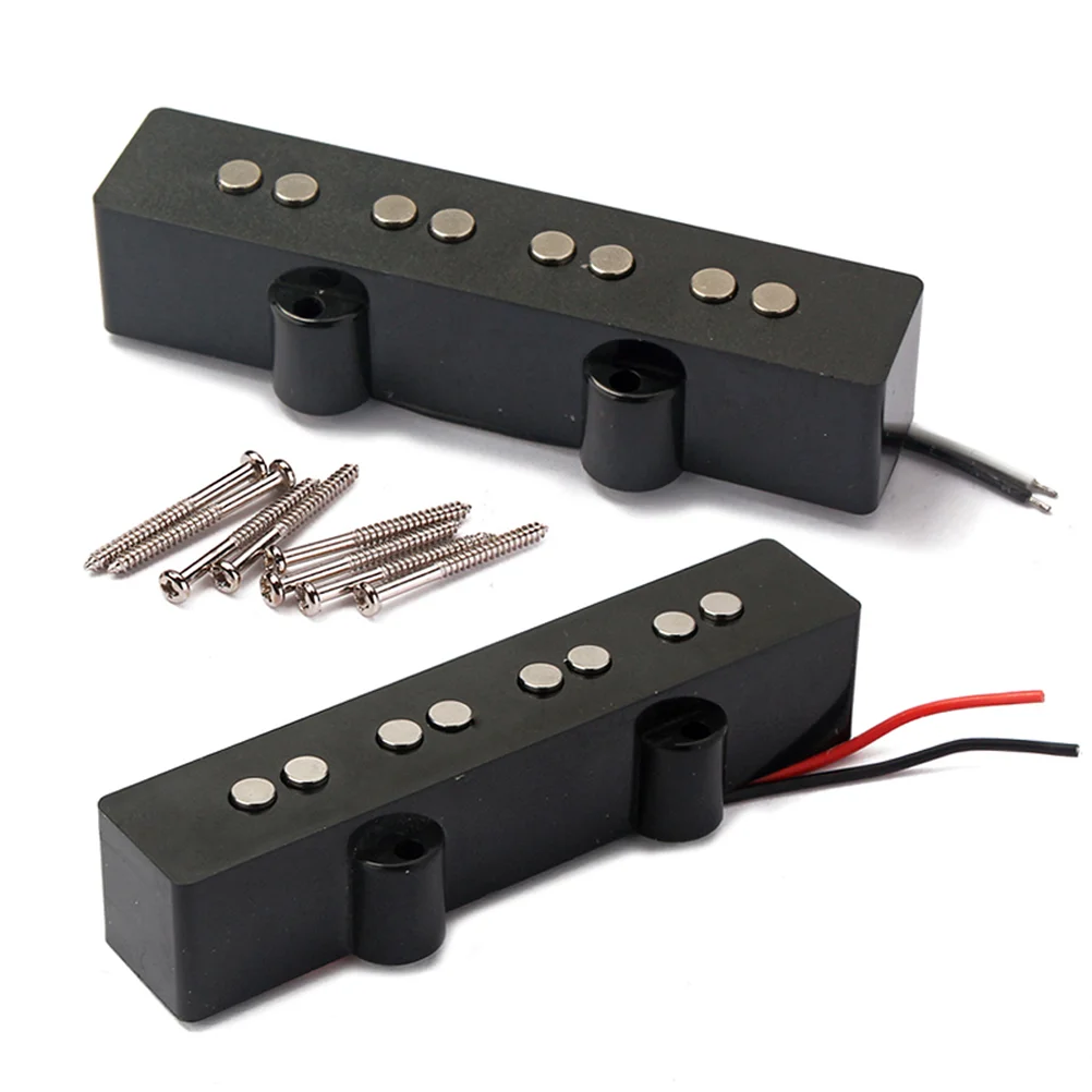 4-струнный Электрический бас-пикап мост шейный пикап набор для джаз бас-гитары