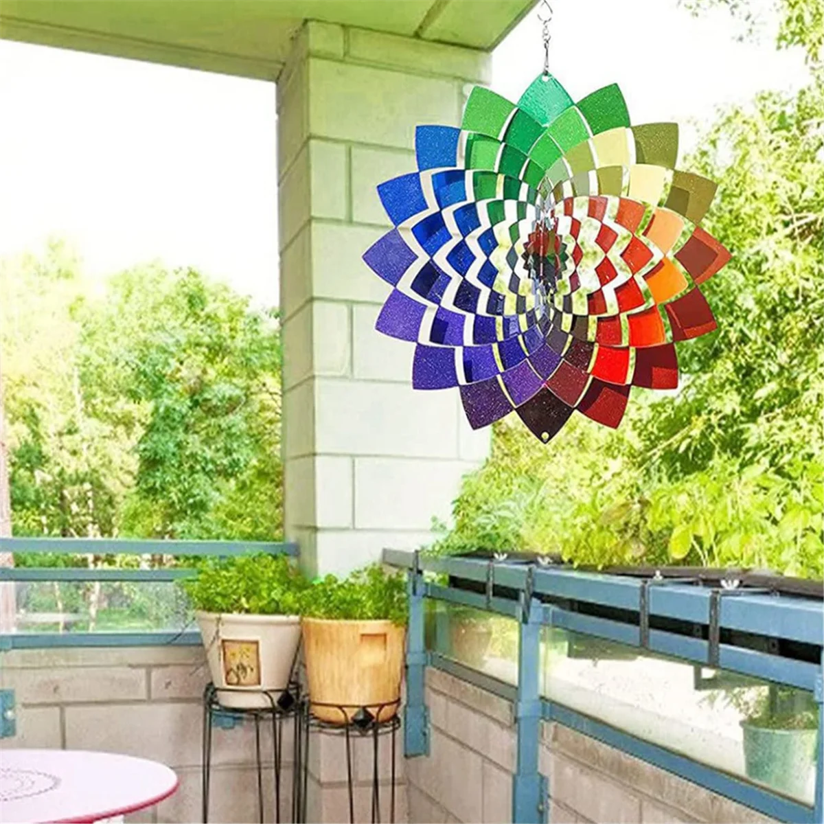 Спиннеры для ветра уличные спиннеры из нержавеющей стали цветные колокольчики