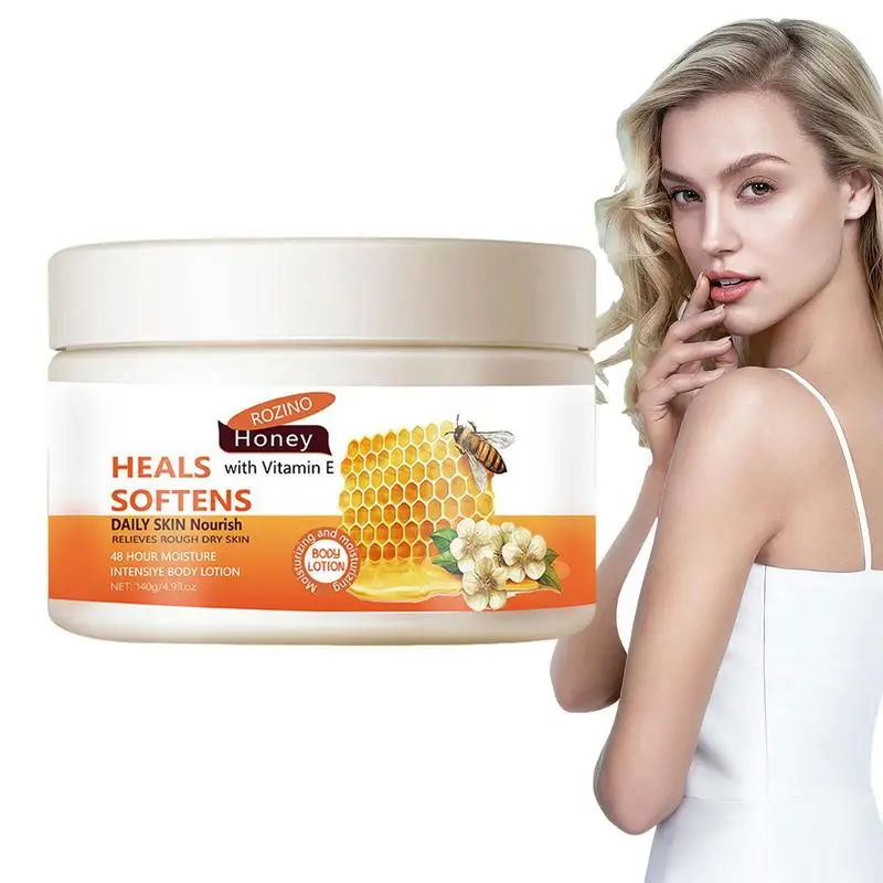 

Honey Body Lotion Natural Honey Skin Moisturizing Cream Refreshing Body Milk Cream For Body Care With Long-Lasting Fragrance Non