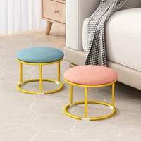 nordic light luxury small stool home living room coffee table footstool internet celebrity fabric small bench low stool doorway