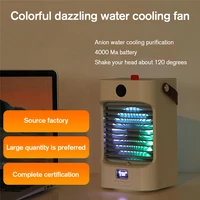 portable air conditioner home use mini air cooler charging air conditioning for office 3 gear speed air cooling fan humidifier