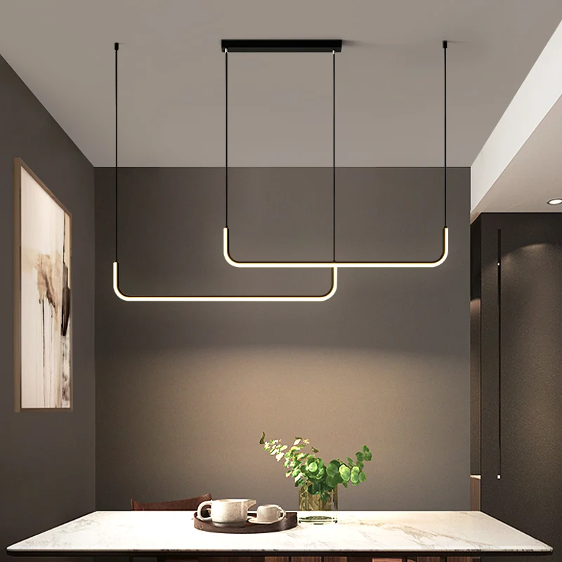 Dining Tables Pendant Lights Nordic Home Decor LED Hanging Lamp Kitchen Island Office Desks Gold Modern Designer Fixture